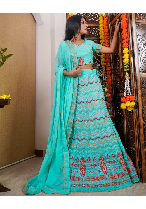 Star Gazing Embroidered Lehenga Set!